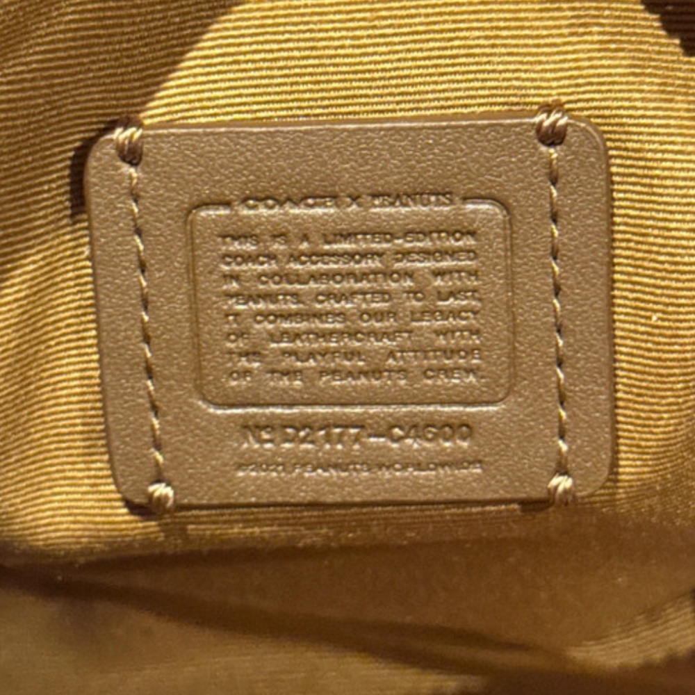 Coach X Peanuts Woodstock Happy Camper Bag and Keychain - Picture 6 of 12